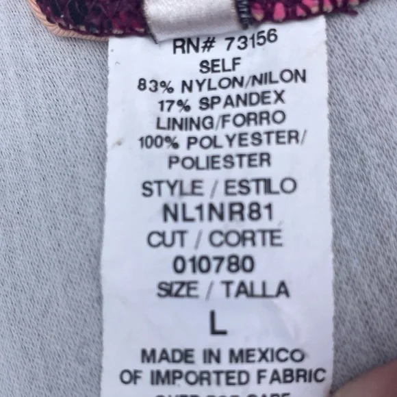 Nanette Lepore pink floral print strapless bikini top / L / Excellent condition - Picture 16 of 17